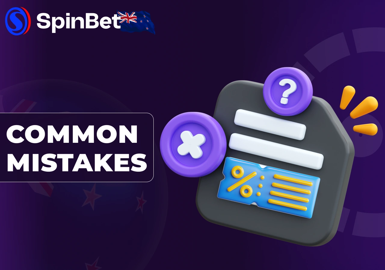 Common mistakes when using promo codes among players in New Zealand.